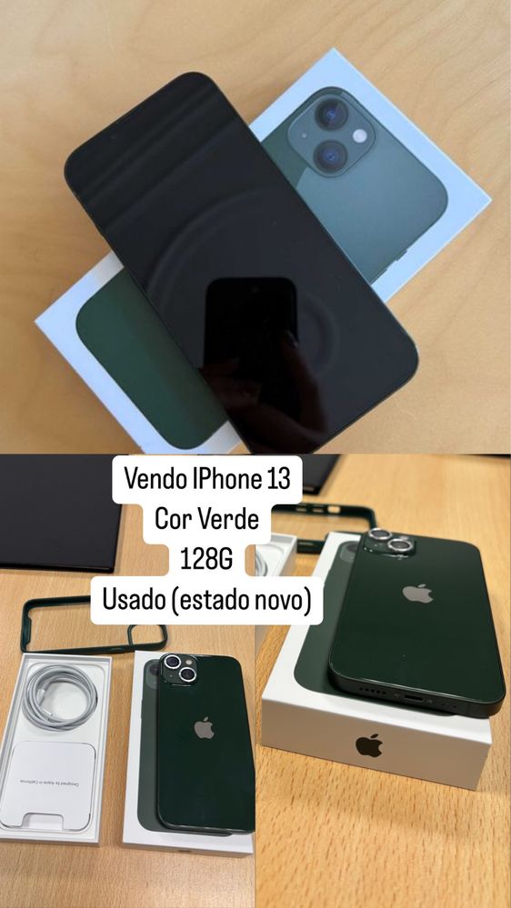 Vendo Iphone 13 cor verde