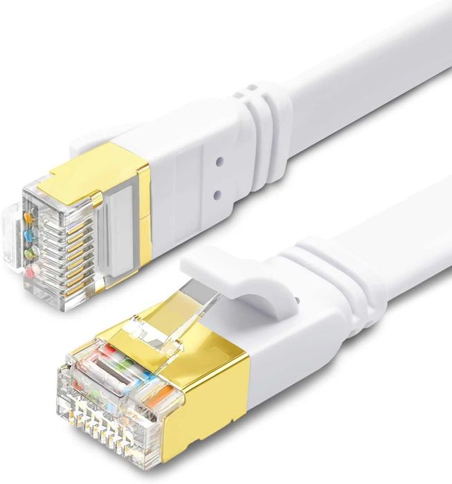 Kabel Ethernet 10m, szybki- Cat 8 , płaski , RJ45