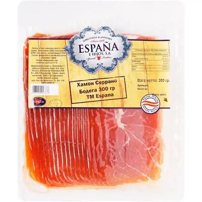 Хамон і Прошутто нарізка 250 і 500 грам