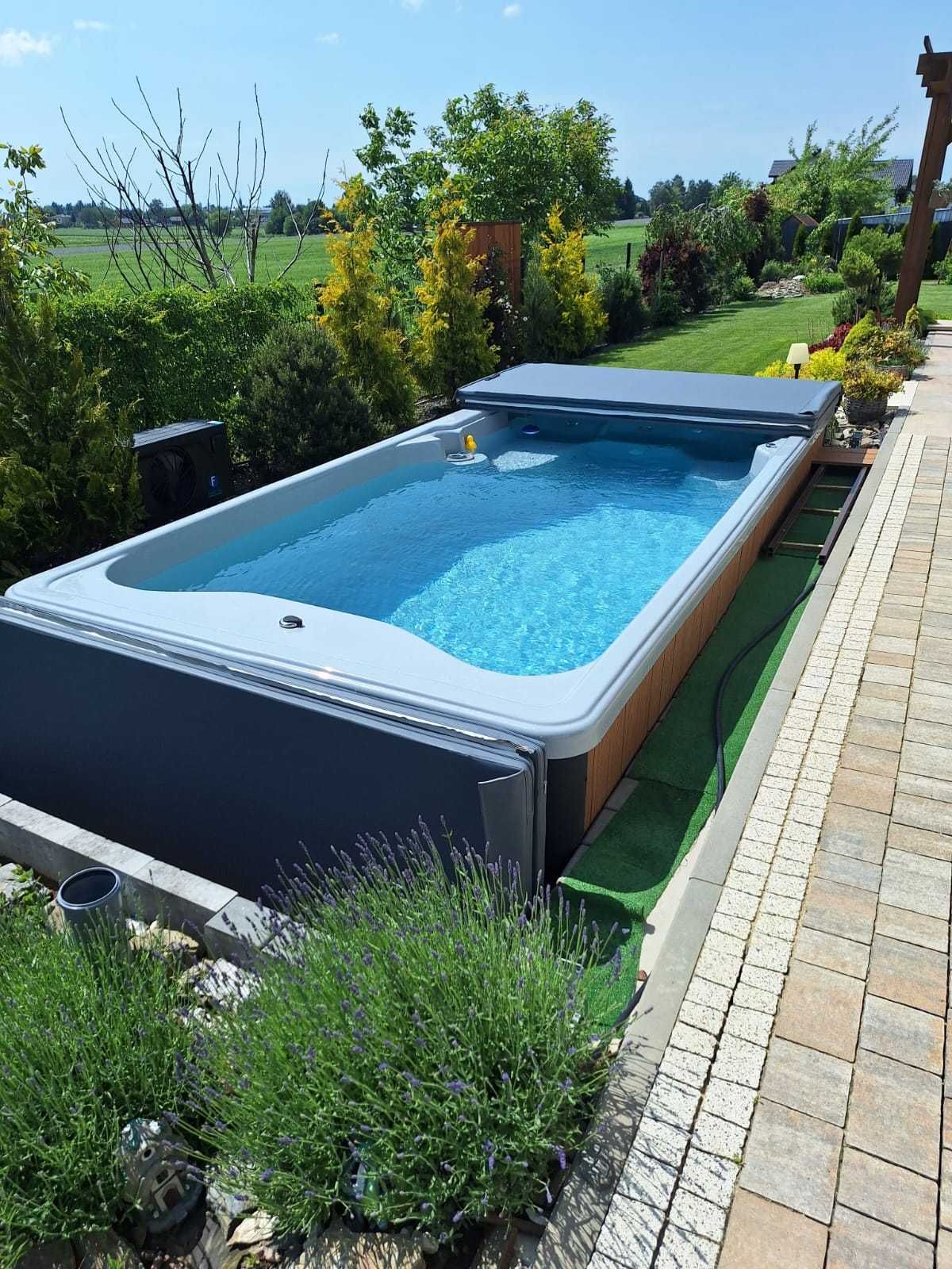 Basen wolnostojący KONGO 480x225x120 hydromasaż przeciwprąd