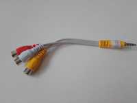 Kabel przejściówka mini Jack / 3x Chinch RCA (001680