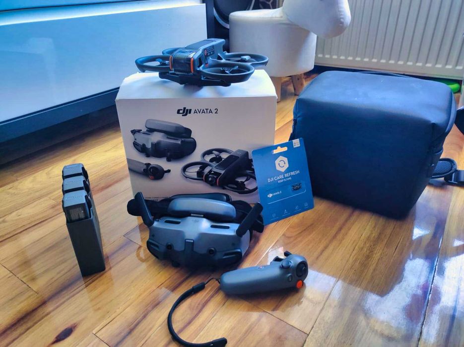 DJI Avata 2 Fly More Combo + 3 bat+ Care +Akcesoria | Nowy