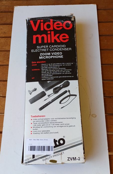 Mikrofon do kamery kamera video wideo Alecto