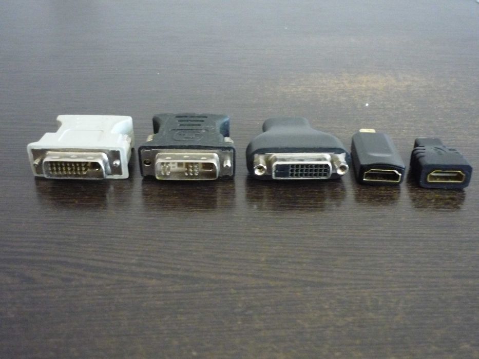 Перехідники/адаптери DVI,HDMI,Tape-C,miniDP,VGA,RJ45 LAN