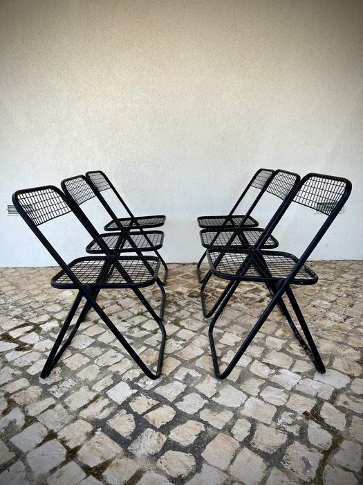 6 cadeiras dobráveis Talin Italy Vintage