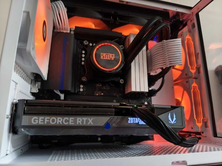 Ryzen 7600 RTX 5070 32 DDR5 1TB NVMe komputer gamingowy argb aio