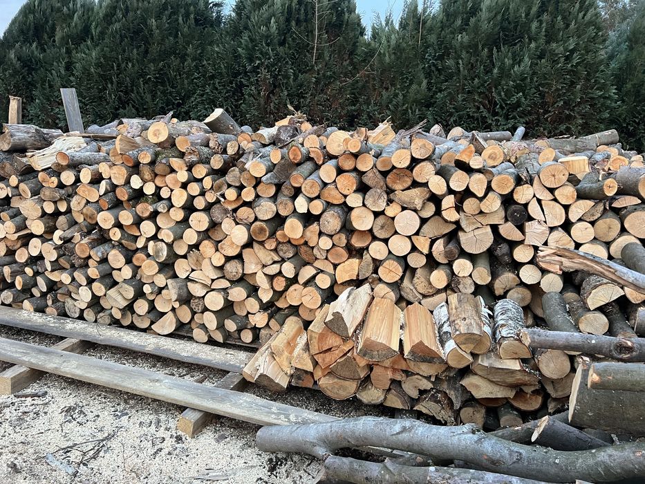 Drewno kominkowe bukowe, sosnowe cięte łupane