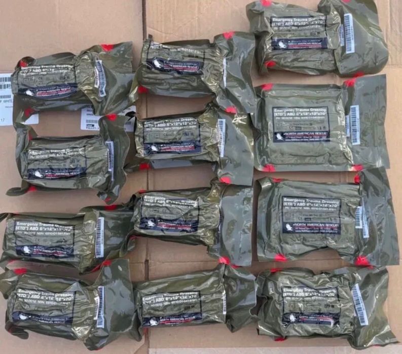 12 x Бандаж американський NAR Emergency Trauma Dressing (ETD)