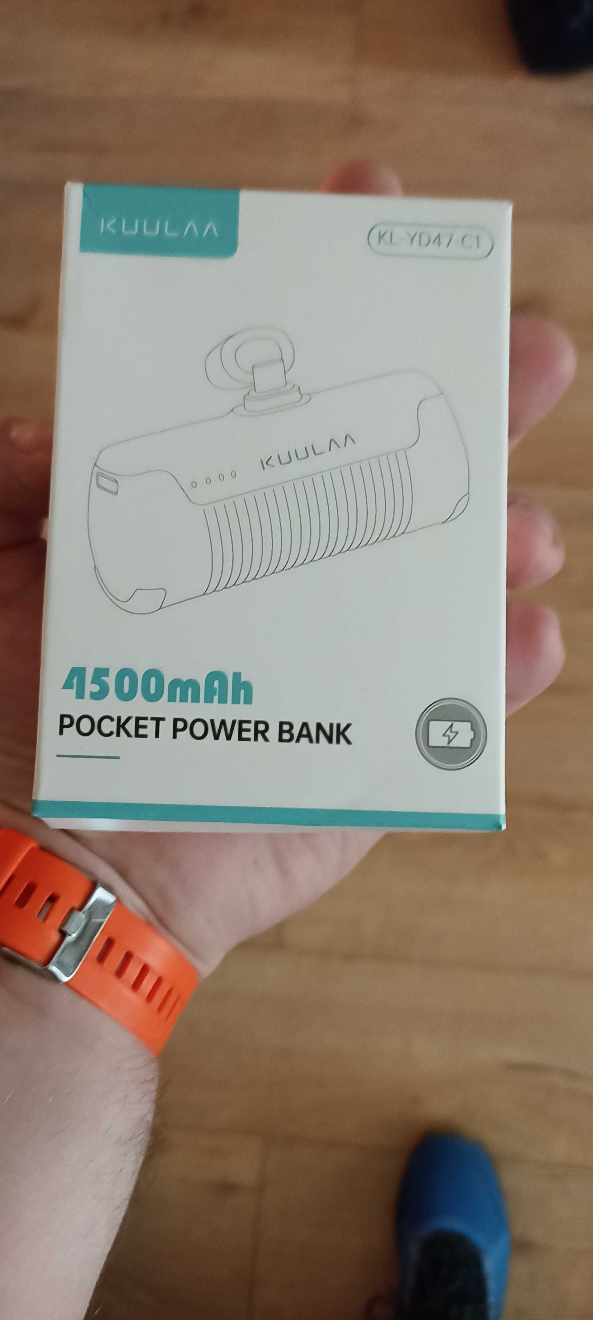 Mega powerbank 4500mah podpinany do komórki.