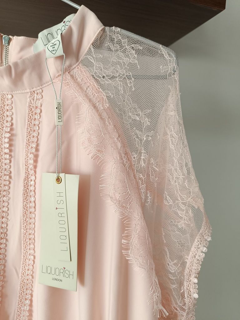 Nowa sukienka dla wysokiej osoby. Plus size 50. Koktajlowa