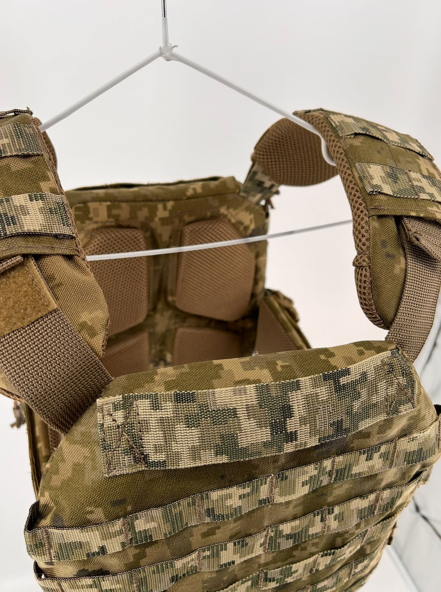 Плитоноска мультикам + підсумки АК Cordura 1000D піксель бронежилет