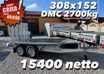 Brenderup MT3080  ‼️Nowa przyczepa laweta 2.7t pod minikoparkę 308x152 DOSTAWA‼️