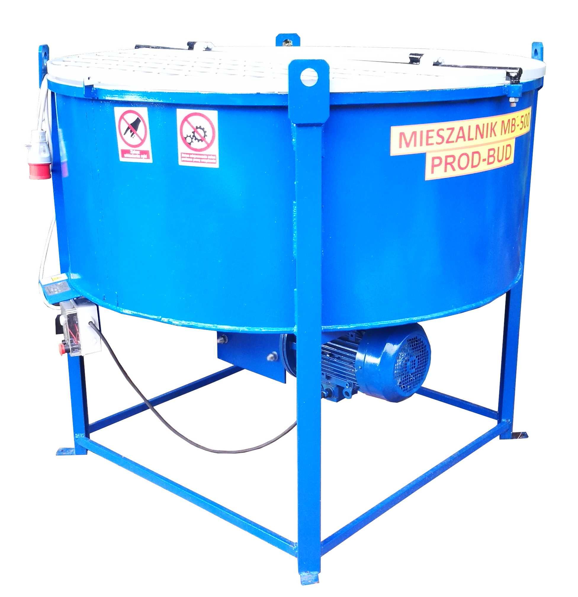 Mieszalnik do betonu, betoniarka MB-500 0,5 m3 7.5 kW