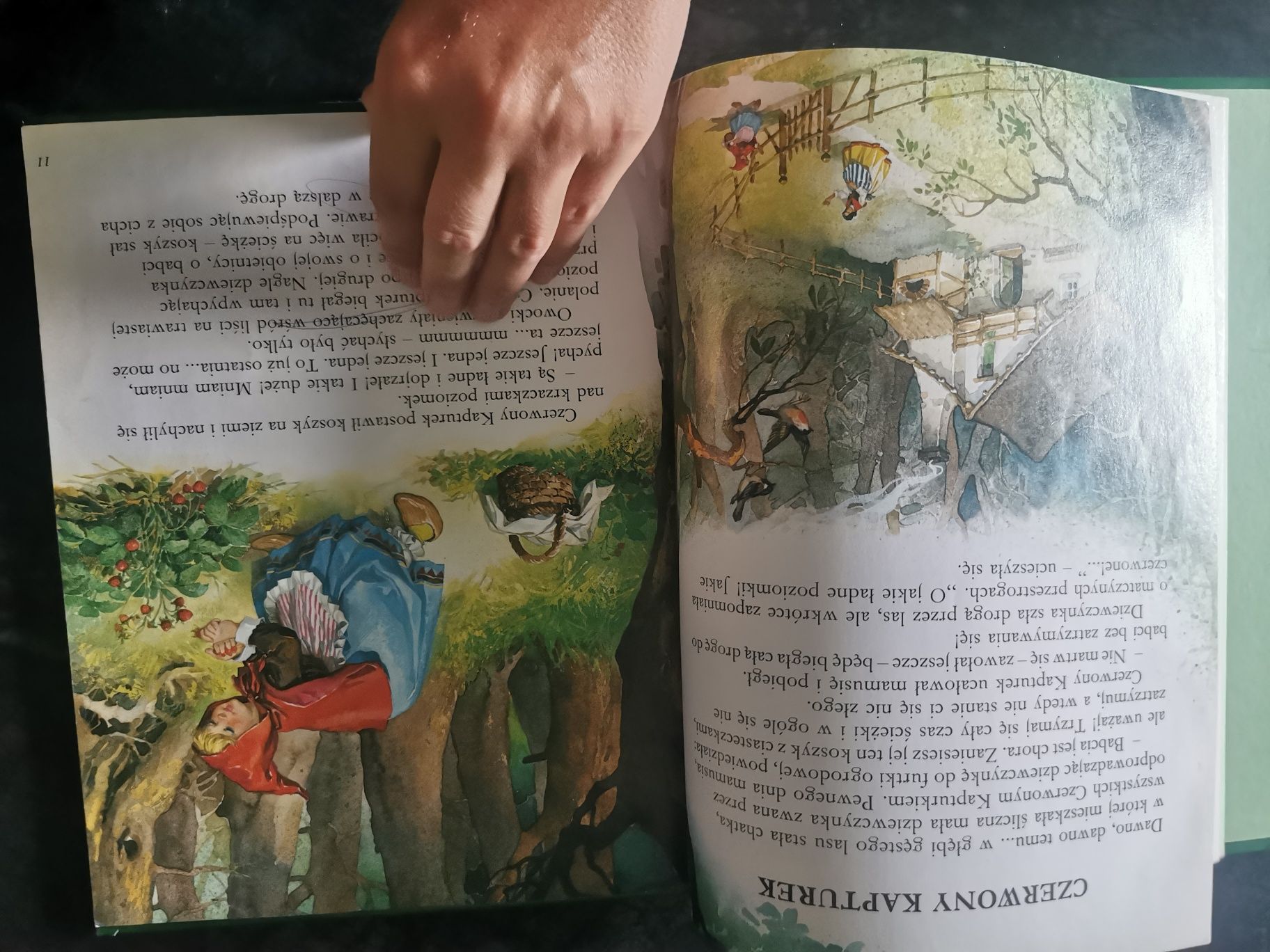 Książka złota encyklopedia bajek czerwony kapturek 1991 bgw