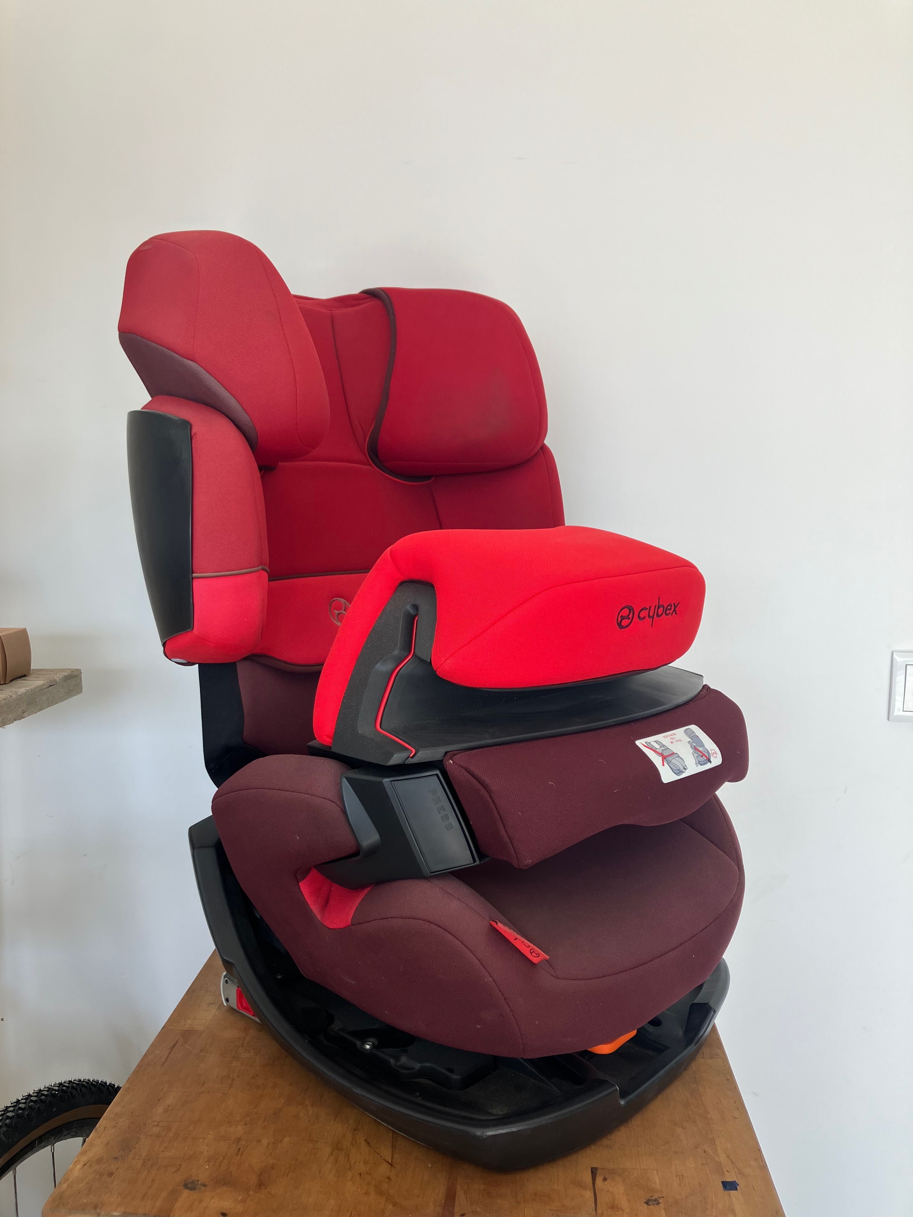 Cadeira auto Cybex Pallas Fix - Grupo 2 e 3 vermelha