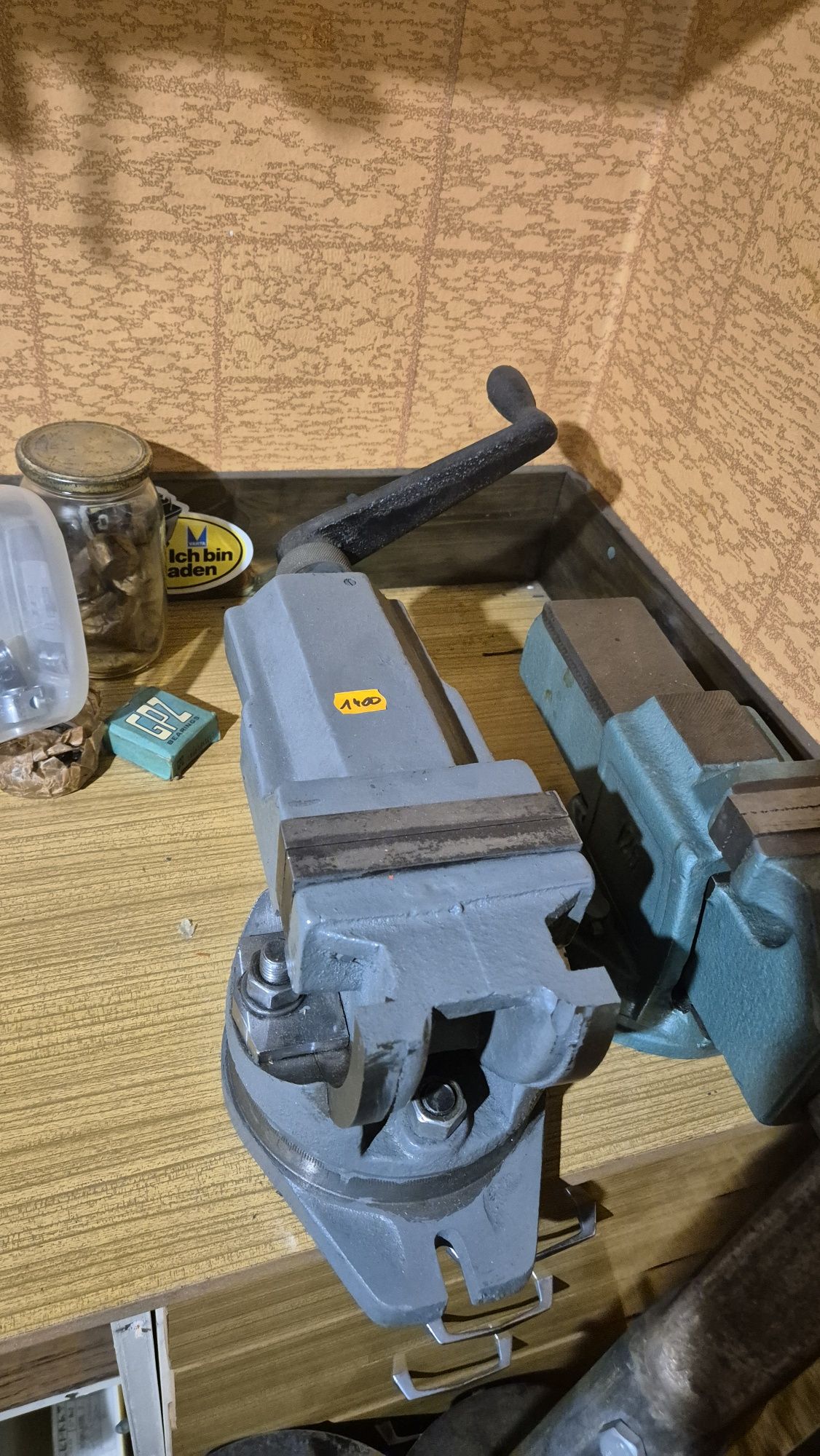 Imadło maszynowe 125 mm kołyskow frezarka Tokarka Bizon uchylno obroto