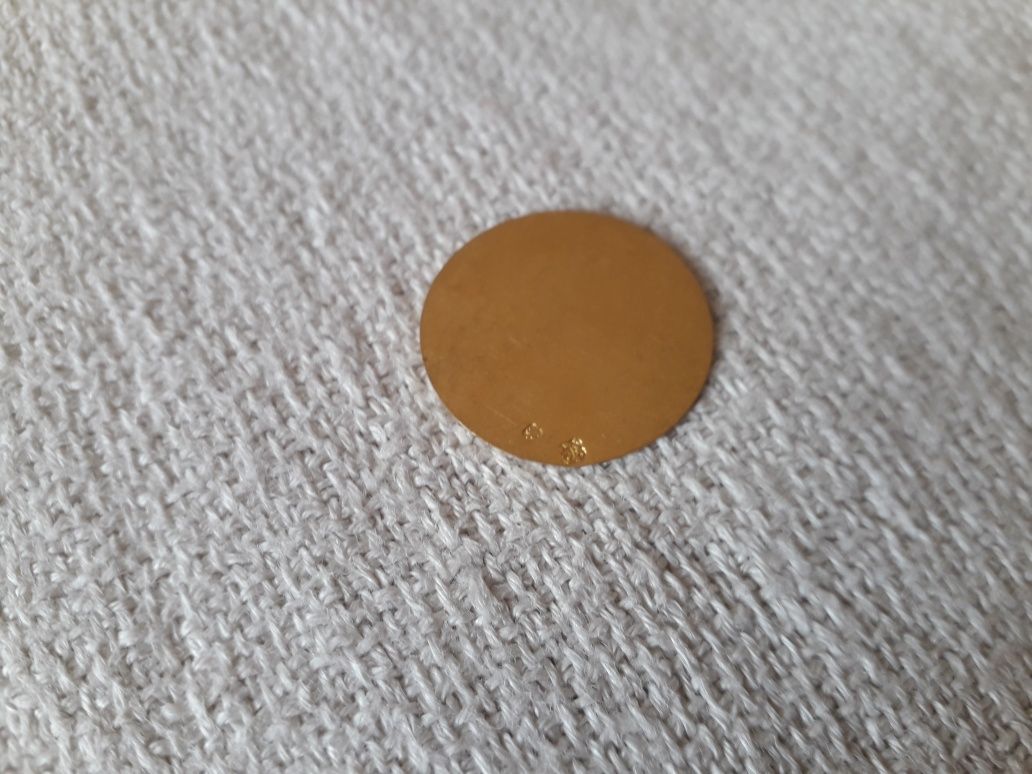 Złoto krążek pr. 916, 1,84 g