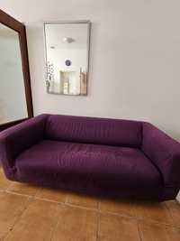 Sofa Ikea duża fioletowa