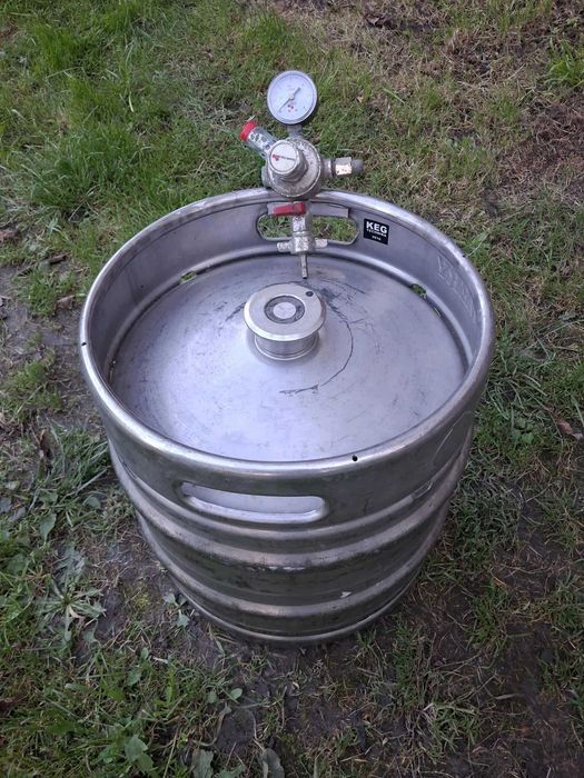 Beczka po piwie, keg 30l, reduktor