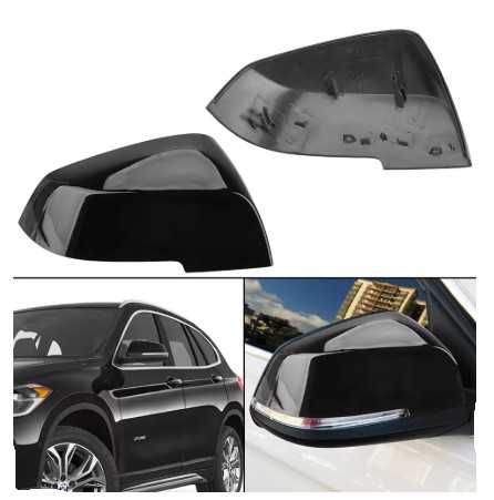 Capas Retrovisor Preto Piano iguais às originais BMW séries 1 2 3 e 4