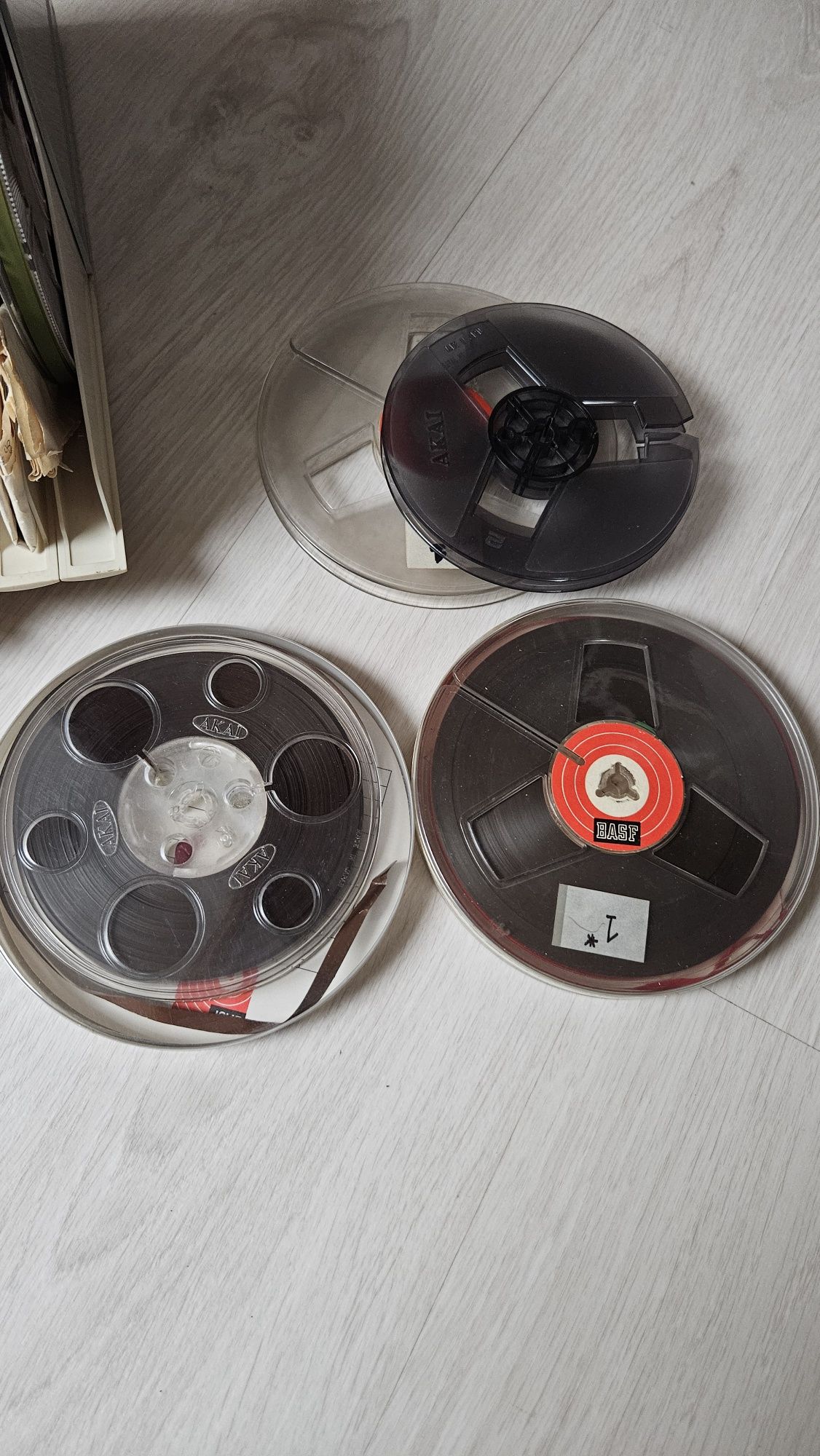 Sistema de som Akai Reel to Reel tape deck