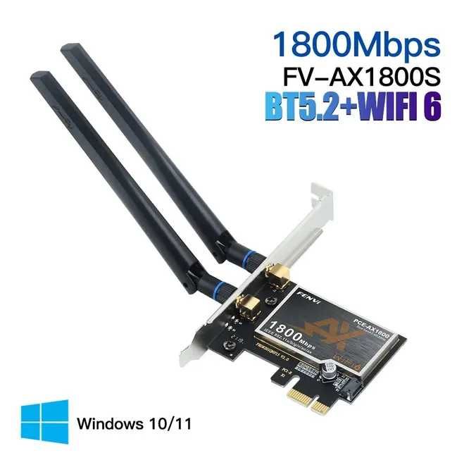 Мережева карта Fenvi FV-AX1800 WiFi+BT сетевая карта PCI-E