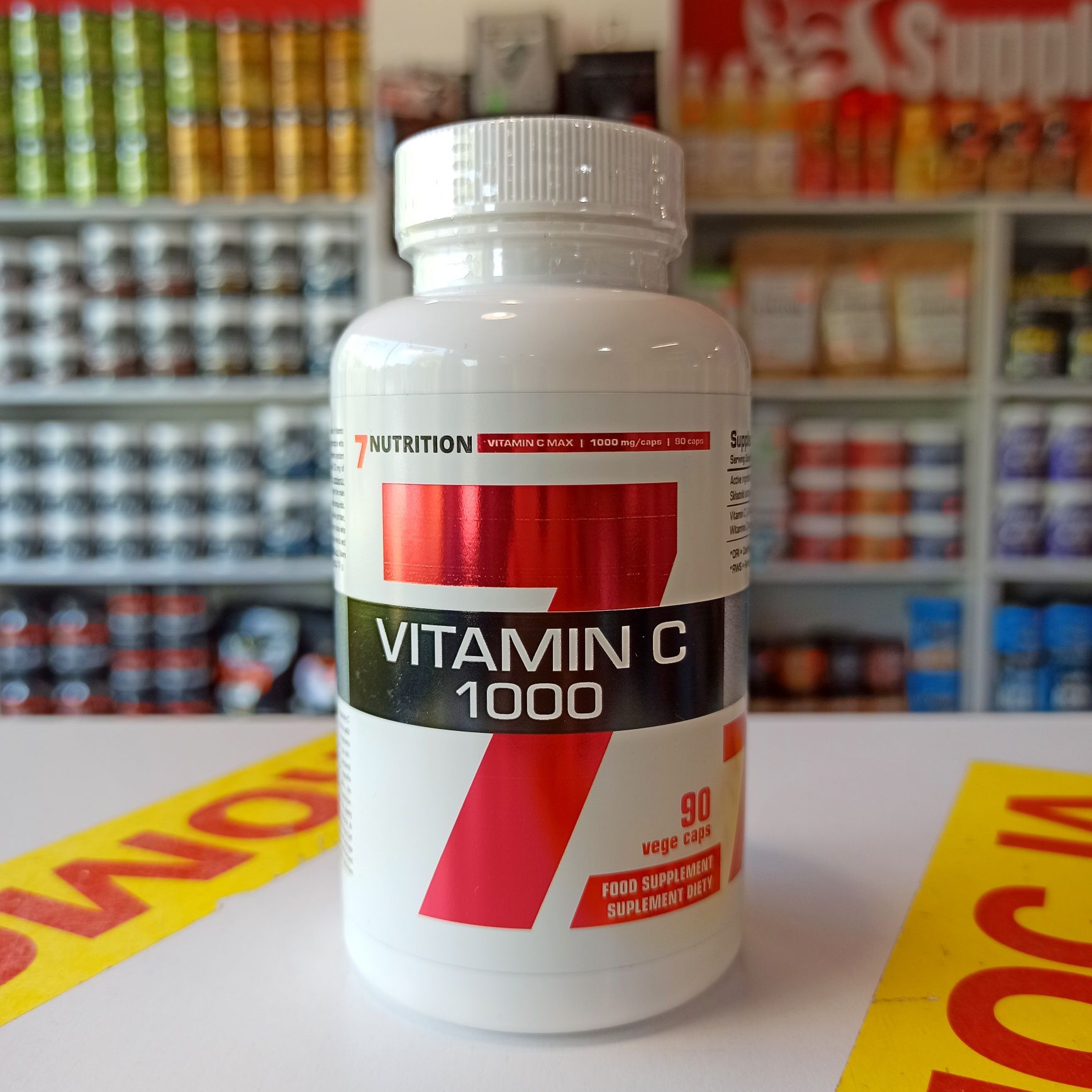 7Nutrition Vitamin C 1000, 90kaps Witamina C, Antyoksydanty, Witaminy