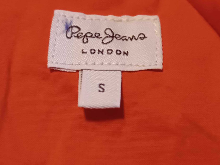 Piękna bawełniana sukienka jak nowa, bufiaste rękawy S/M- "Pepe Jeans"