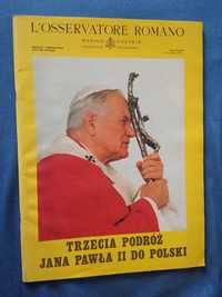 L'osservatore Romano, Trzecia podróż Jana Pawła II