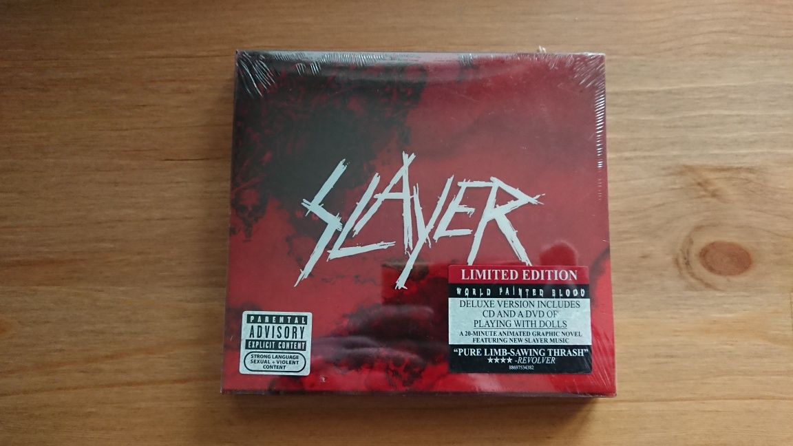 Slayer World Painted Blood Limit Edit CD+DVD *NOWA* 2009 Red O-Card