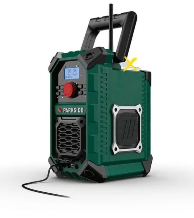 Radio portátil Parkside 12v * 20v * 220v