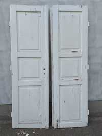 Drzwi dwuskrzydłowe, przedwojenne, drewniane 64x206