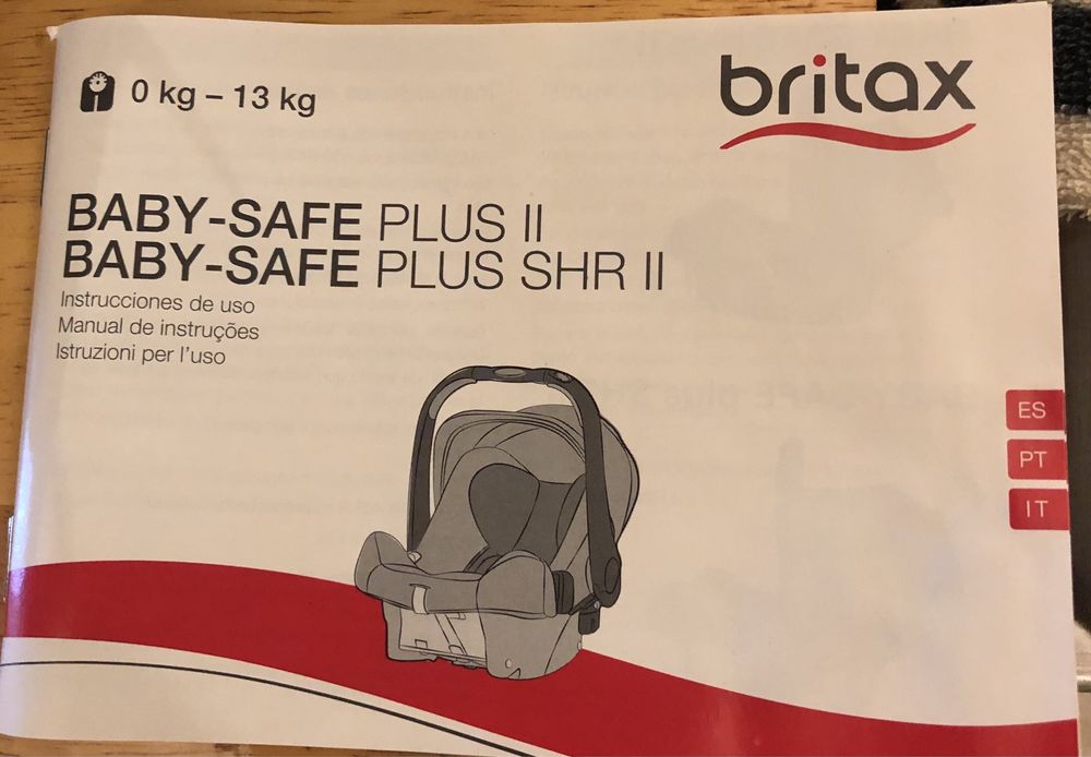 Cadeira de criança Grupo 0+ Baby-Safe Plus (0 a 13 Kg /0 a 15 meses)