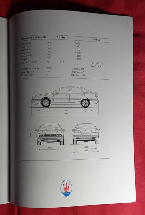 Catálogo - 1991 Maserati Quattroporte