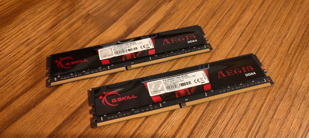 Memória DDR4 16Gb (8x2) AEGIS 2666MHz