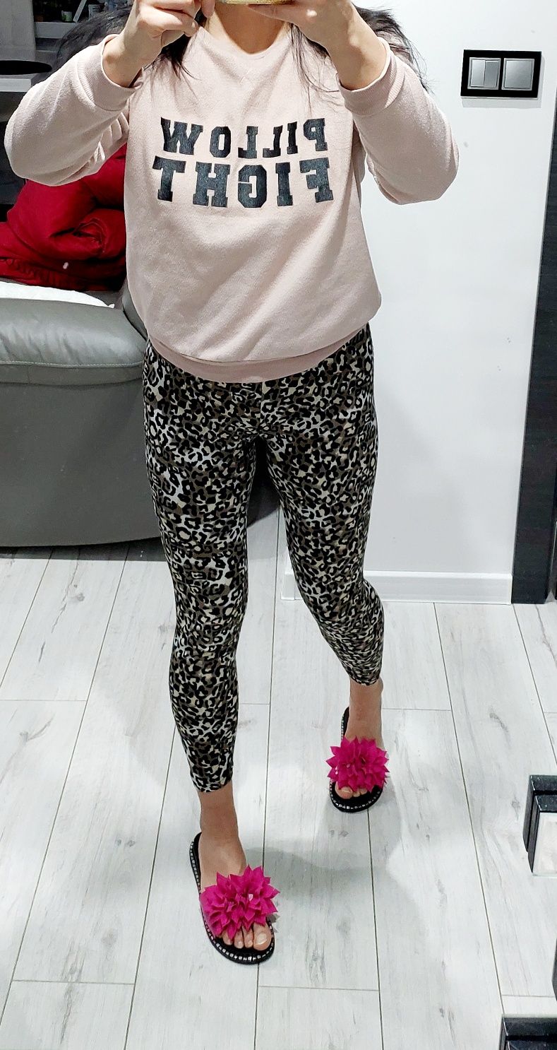 Legginsy e panterke, lampart roz. S/M okazja