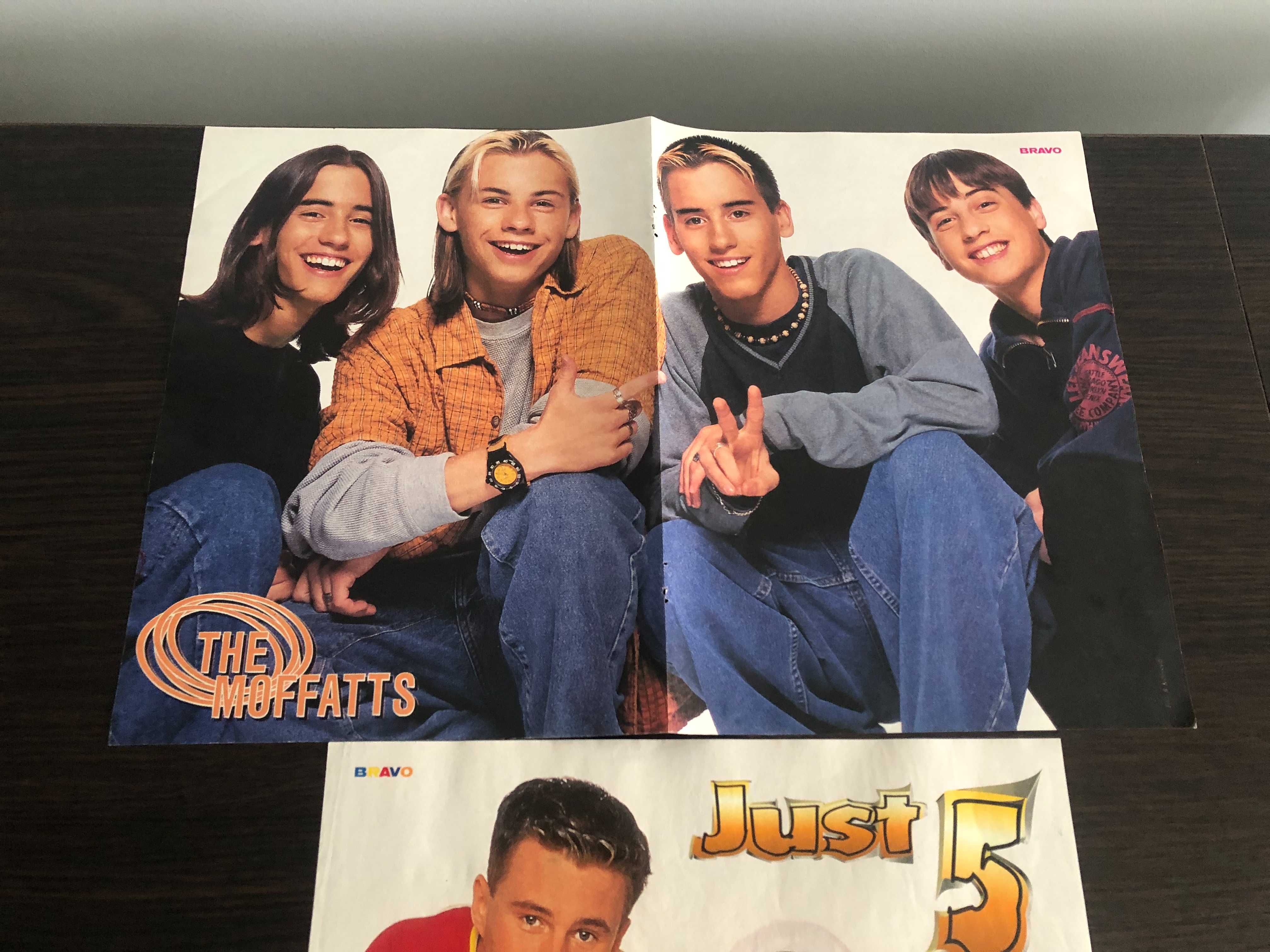 2 plakaty leonardo dicaprio + just 5 + the moffatts