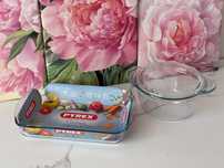 Набір форм для випікання скляних pyrex 2.6л/simax 1.75л (нові)