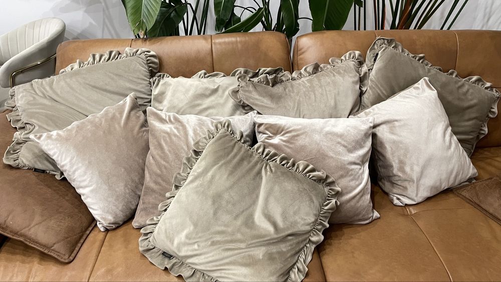 Poduszki welur aksamit