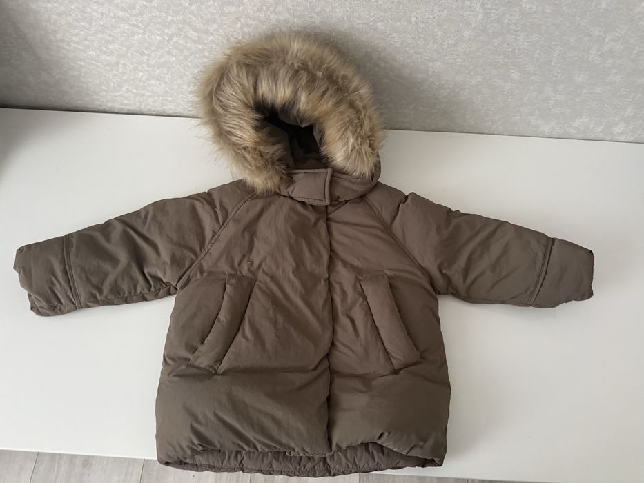 Пуховик куртка zara 104 на 3-4 роки