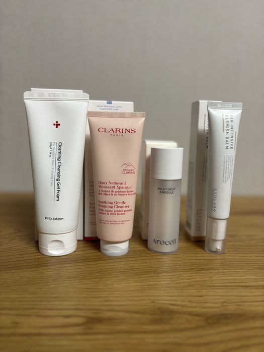 Clarins,  Usolab, Arocel, Cuskin
