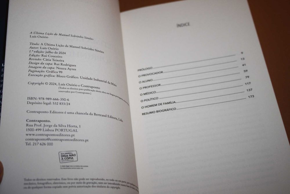 A Última Lição de Manuel Sobrinho Simões// Luís Osório