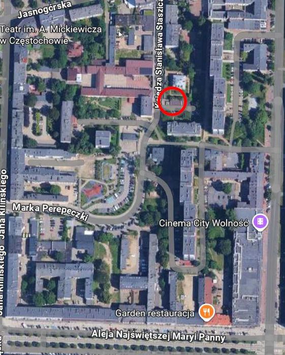 Garaż murowany, ul. Staszica - centrum miasta