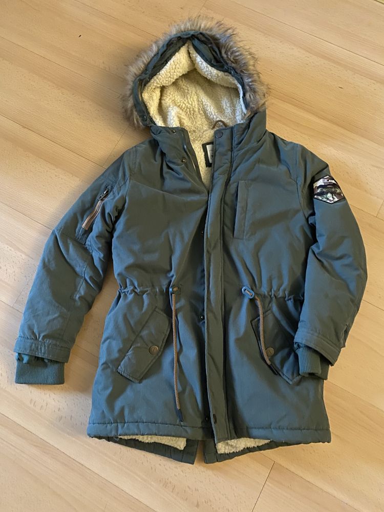 Kurtka parka zimowa chlopieca 146