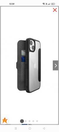 Etui na telefon iPhone 14 Pro Case Czarny z klapką Raptic