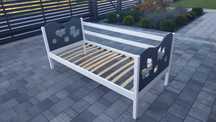 Łóżko jednoosobowe pod materac 80/180 cm