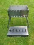 Grill Mangal składany - walizka stal 2mm Solidny na 5/6 szampurów