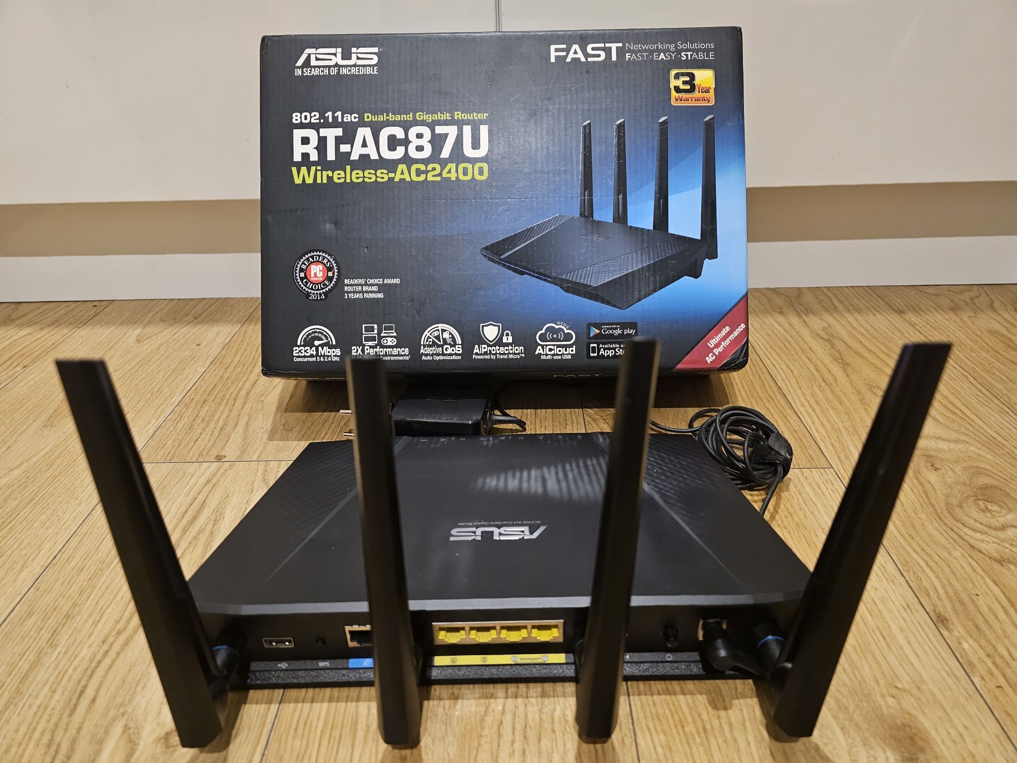 Router Asus RT-AC87U 2400Mb/s stan idealny
