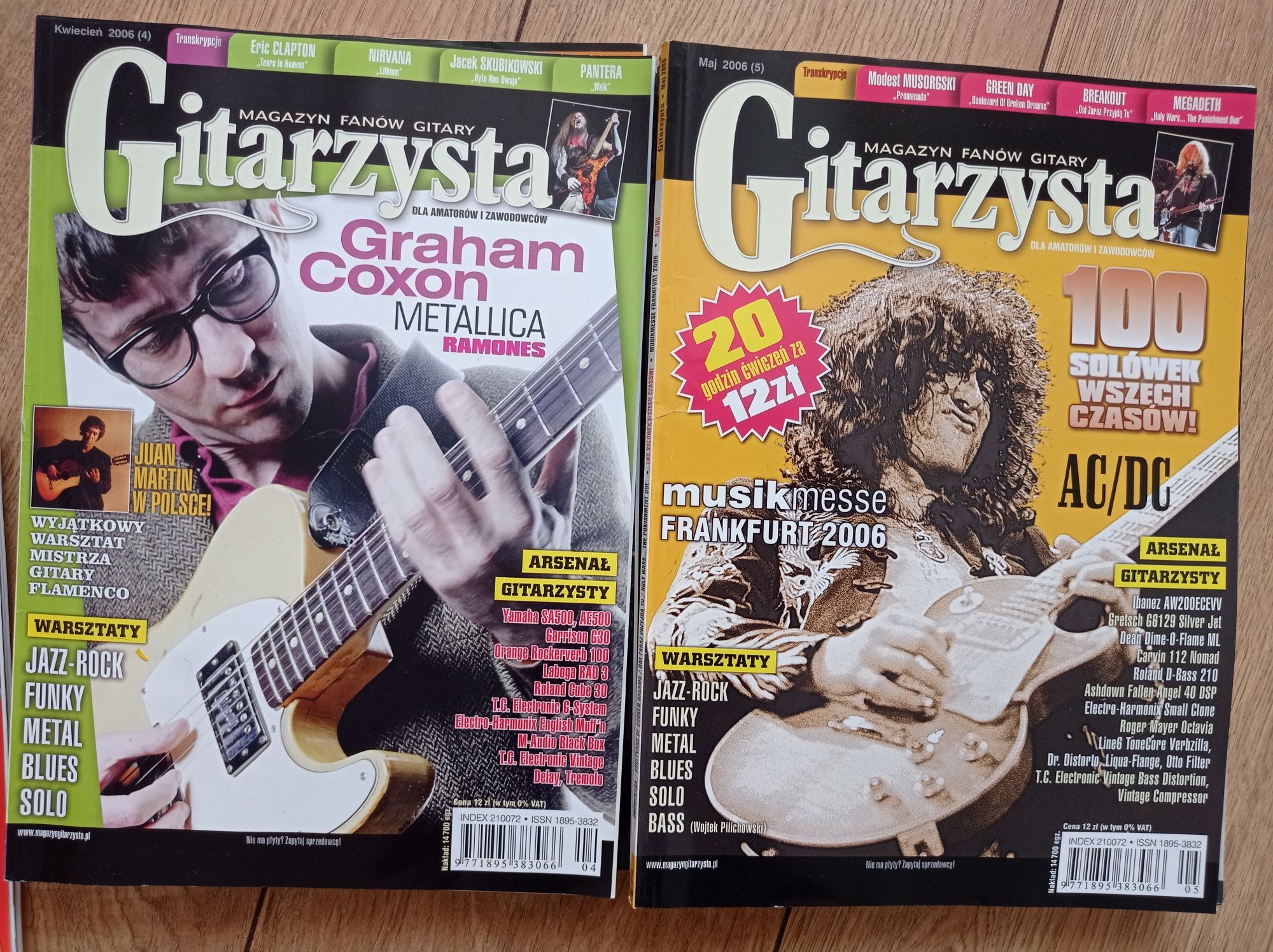Gitarzysta - magazyn fanów gitary. Cały 2006r