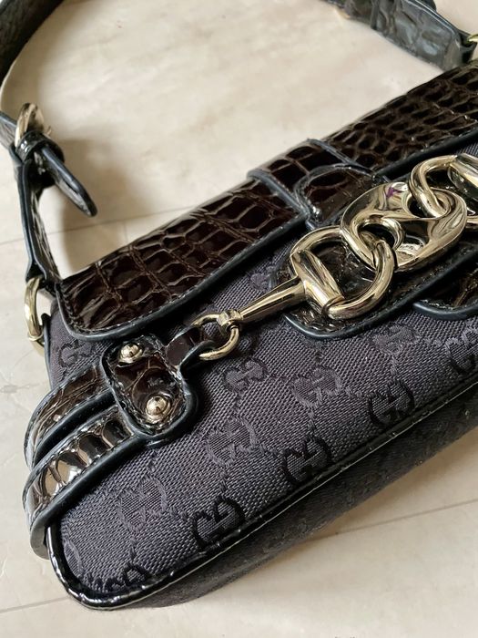 сумка багет в стиле gucci